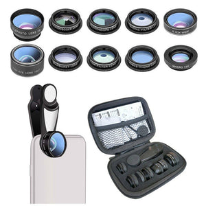 Lenses Camera 10 In Cell Phone Kit Wide Angle And Macro