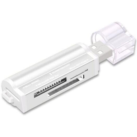 Memory Card Readers & Adapters Ram Aluminium Alloy Multi Function Usb 4 In 1 Card Reader Silver