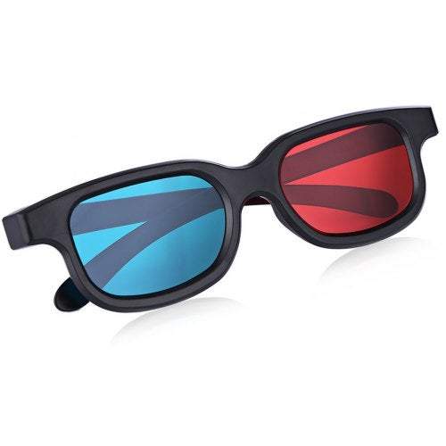 Anaglyph Dimensional 3D Vision Glasses For Tv Movie Game Red Blue And