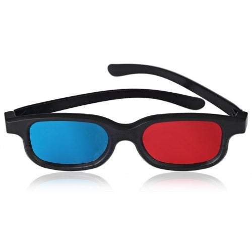 Anaglyph Dimensional 3D Vision Glasses For Tv Movie Game Red Blue And