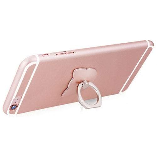 Mounts & Holders Cartoon Cat Head 360 Degree Finger Ring Mobile Phone Stand Holder Rose Gold