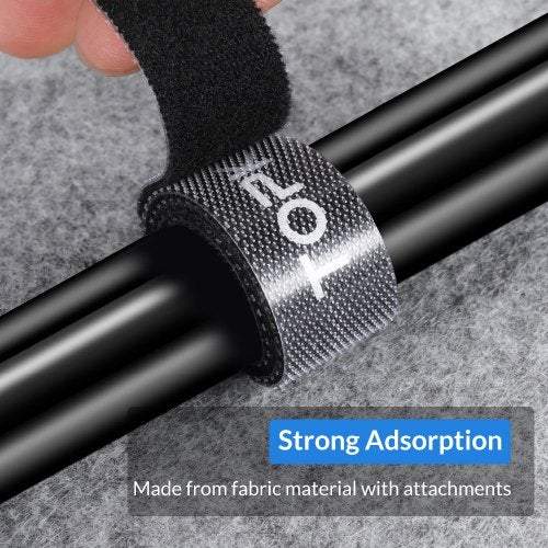 Cable Ties & Organisers Phone Cables Cords J01 Organizer Wire Winder Earphone Holder Mouse Protector Hdmi Management Black 0.5M