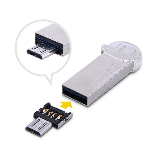 USB Cables, Hubs & Adapters Hard Drive Enclosures Racks Usb To Micro Male Adapter Silver