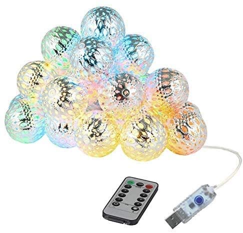 String Lights 20 Led 3M Metal Ball Decorative Fairy