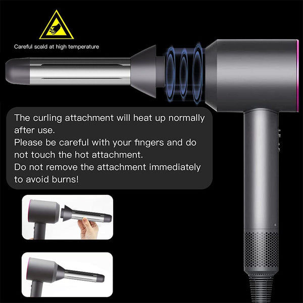 Hair Dryers Hair Dryer Attachment For Self Curling Compatible With Dyson Dryers