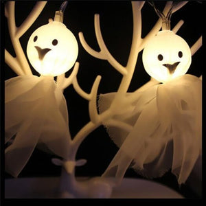 Seasonal Decorations Halloween Lights 10 Led Ghost String Lamps For Indoor Christmas Decoration Warm White