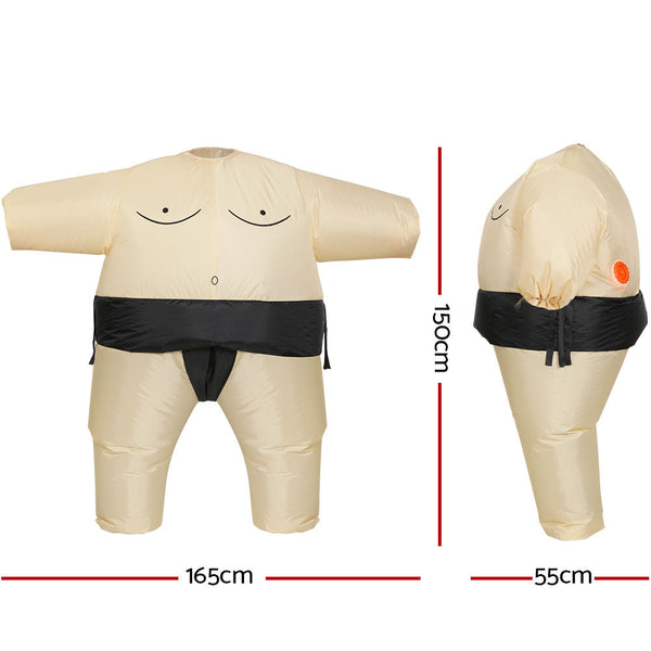 Unisex Costumes Inflatable Sumo Costume Adult Suit Blow Up Party Fancy Dress Halloween Cosplay