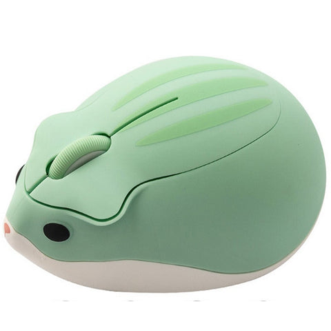 Hamster Portable Mini Mouse 2.4Ghz Wireless Creative Design Mice For Windows Computer Pc Laptop Gift Green