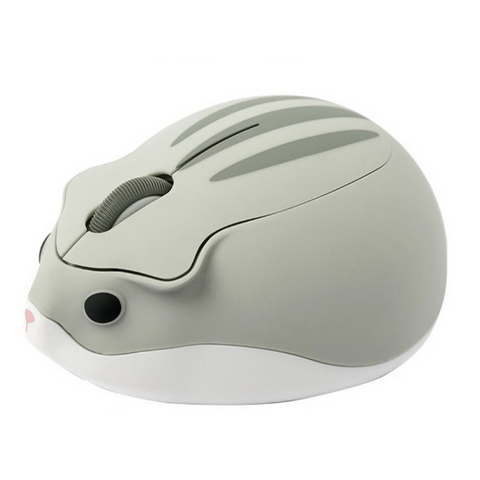 Hamster Portable Mini Mouse 2.4Ghz Wireless Creative Design Mice For Windows Computer Pc Laptop Gift Gray