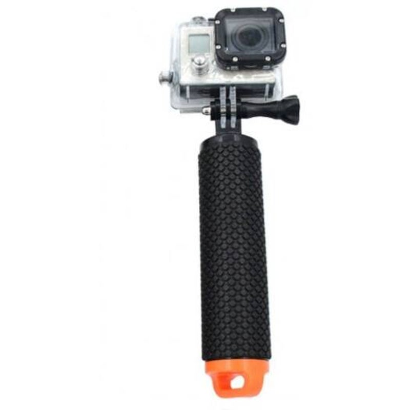 Handheld Selfie Stick Waterproof Floaty Buoyancy Rods For Gopro 3 / 4 Xiaoyi Sj Orange