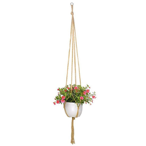 Baskets, Pots, Window Boxes Plant Stands Hemp Rope Hanging Pot Basket Flower Holder