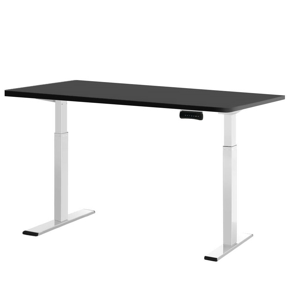 Sofas, Armchairs & Couches Artiss Standing Desk Electric Adjustable Sit Desks White Black 140Cm