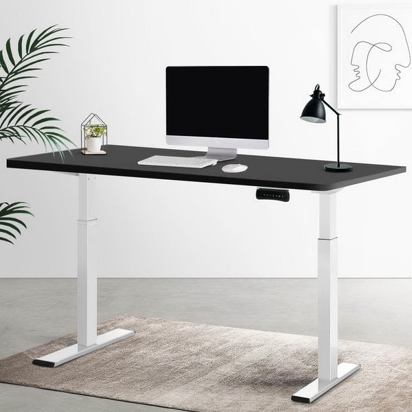 Sofas, Armchairs & Couches Artiss Standing Desk Electric Adjustable Sit Desks White Black 140Cm