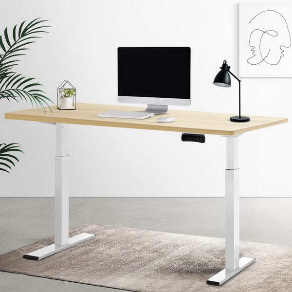 Sofas, Armchairs & Couches Artiss Standing Desk Electric Height Adjustable Sit Desks White Oak