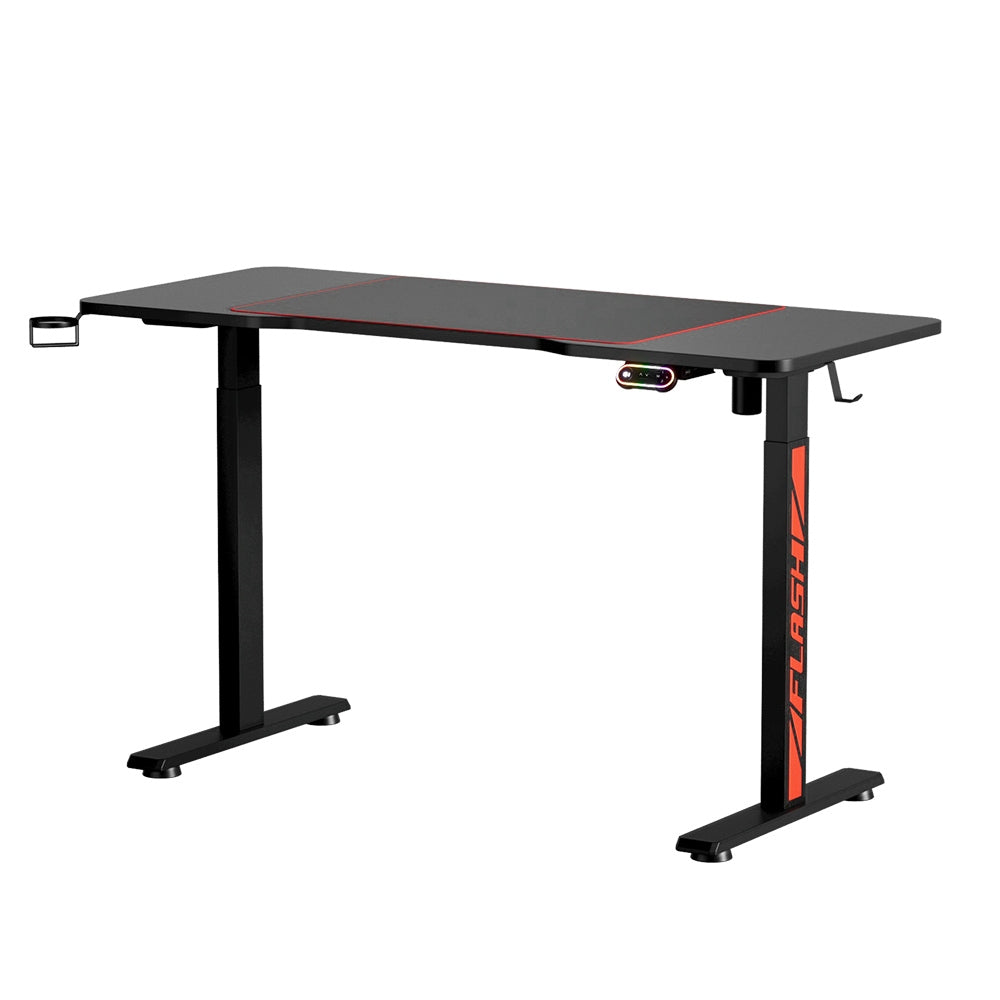 Standing Desks Artiss Electric Standing Desk Gaming Desks Sit Table Rgb Light Home Office