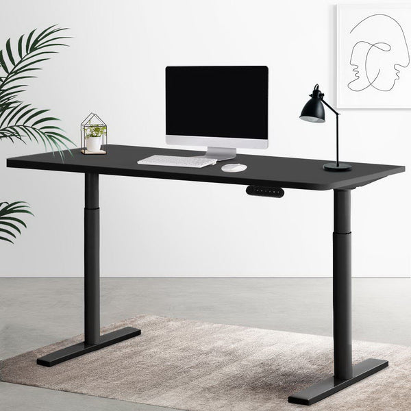 Standing Desks Artiss Electric Standing Desk Height Adjustable Sit Desks Table Black