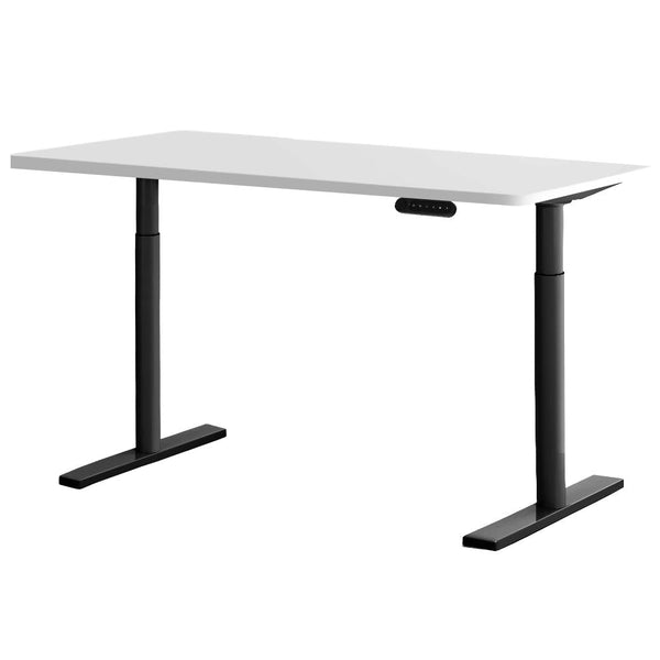 Standing Desks Artiss Electric Standing Desk Motorised Adjustable Sit Desks Black White