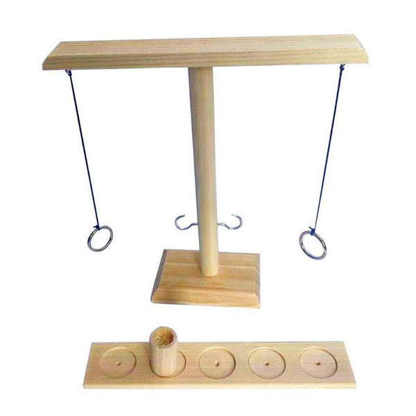 Party Games & Activities Wooden Ring Toss Throwing Interactive Party Table Games