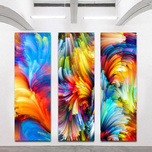 Posters & Prints Colourful Modern Abstract Canvas Unframed Wall Art Home Decor