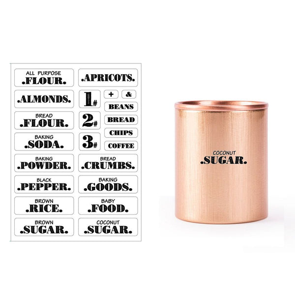 132Pcs Pantry Labels Spice Jar Stickers Food Organisation Kitchen Storage Tools