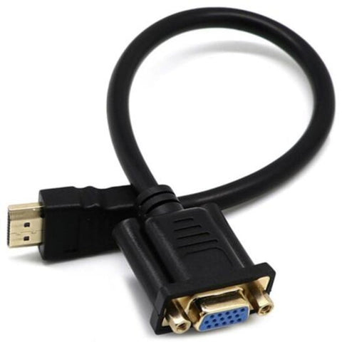 Monitor/AV Cables & Adapters Hdmi Male To Vga Female Adapter Converter Black