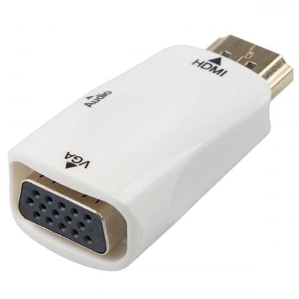 Monitor/AV Cables & Adapters Hdmi To Vga Audio Converter White