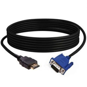 Monitor/AV Cables & Adapters Hdmi To Vga Cable Black