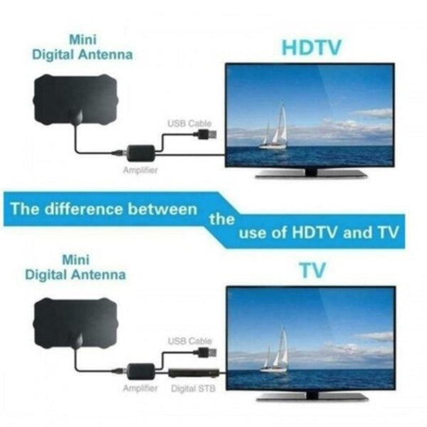 Hdtv Indoor Digital Tv Antena 1080P 50 Mile Range Skylink 4K Without Signal Amplifier