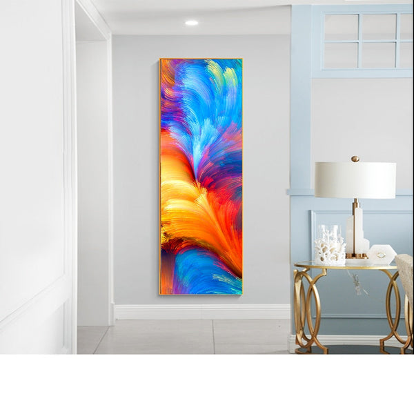 Posters & Prints Colourful Modern Abstract Canvas Unframed Wall Art Home Decor