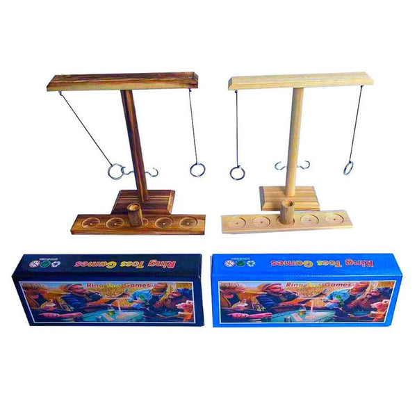 Party Games & Activities Wooden Ring Toss Throwing Interactive Party Table Games