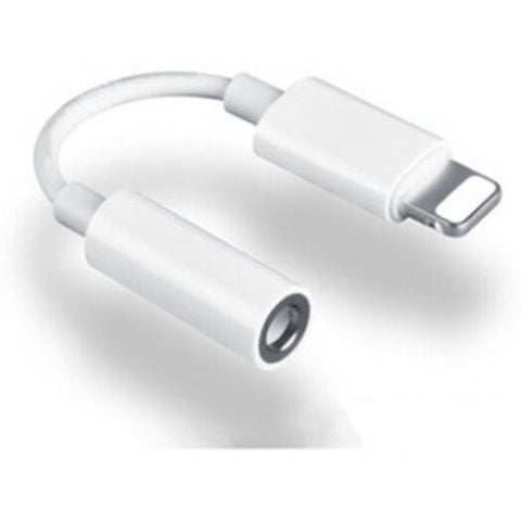 Headphone / Charging Adapter 8 Pin To 3.5Mm For Iphone X 7 Sout White