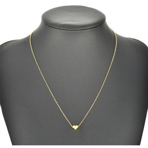 Heart Choker Chain Necklace Fashion Wedding Jewelry For Women Gold 35Cm