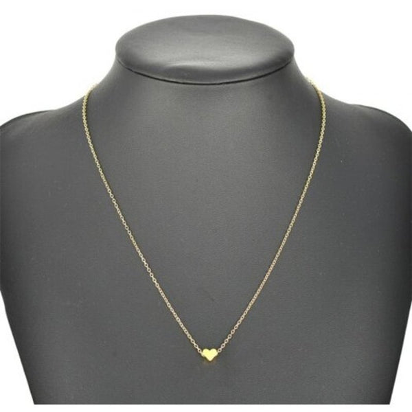 Necklaces & Pendants Heart Choker Chain Necklace Fashion Wedding Jewelry For Women Gold 35Cm