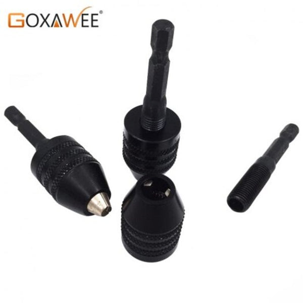 Drill Chucks Hex Shank 0.3 6.5Mm Keyless Drill Chuck Screwdriver Impact Driver Adaptor Bits Power Tools 1Pcs