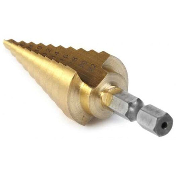 Drill Bits Hex Step Drill 4 22Mm Golden