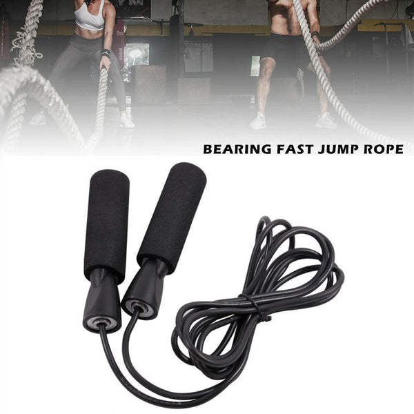 Skip, Jump Ropes Jump Rope Adjustable For Fitness Boxing Double Black