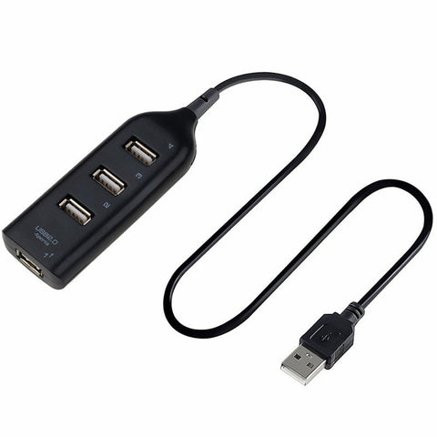 USB Cables, Hubs & Adapters Usb 2.0 Hub 4 Port Splitter Adapter For Pc Computer