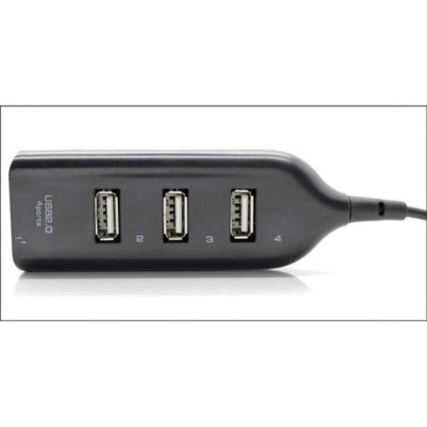 USB Cables, Hubs & Adapters High Quality 4 Port Mini Usb 2.0 Hub For Laptop Pc Speed 480Mbps Black