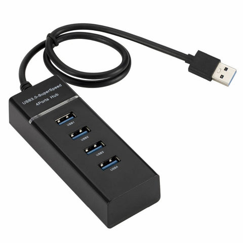 USB Cables, Hubs & Adapters Usb 3.0 Hub Multi 4 In 1 Splitter Ports Expander Independent Led Indicator