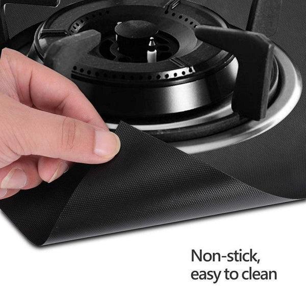 High Temperature Resistance Gas Stove Protector Pad Cleaning Cover Black