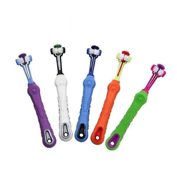 Oral Hygiene Three Sided Toothbrush For Dogs