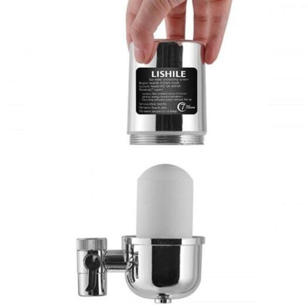 Water Filters Household Kitchen Faucet Tap Filter Water Purifier Silver