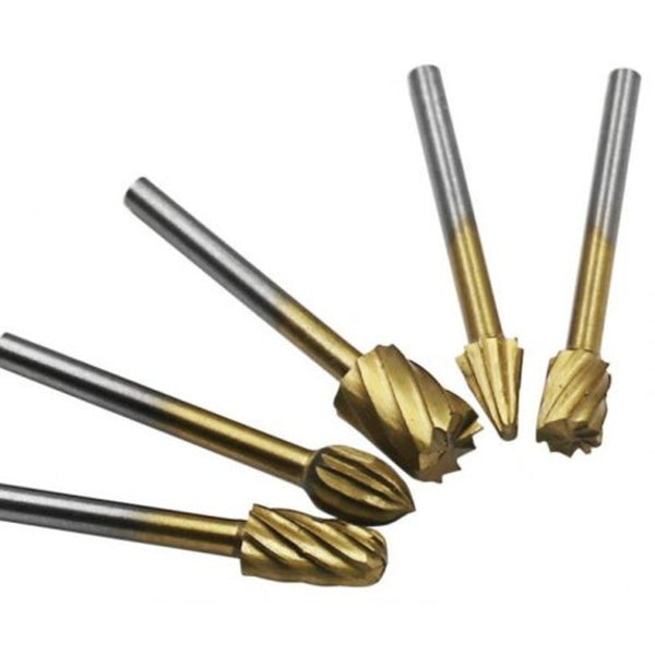 Drill Bits Routing Router Carbide Grinding Engraving Bits Burr Rotary Tool Gold