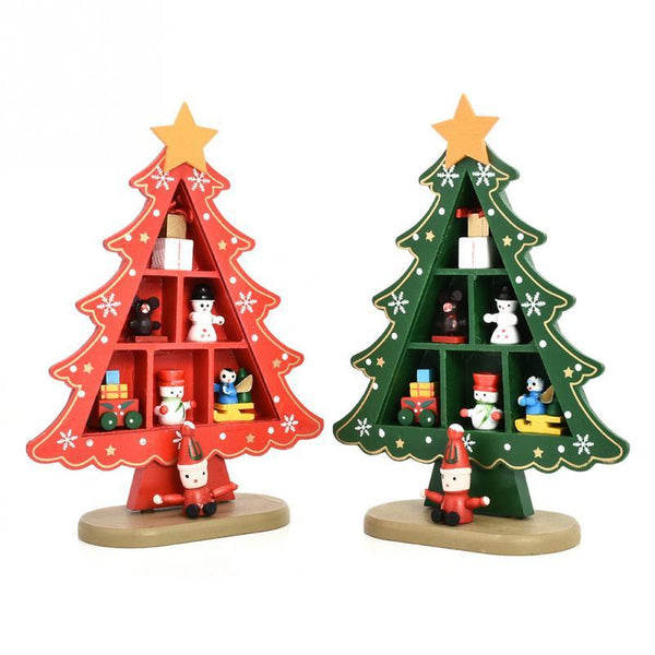 Seasonal Decorations Wooden Christmas Tree Table Decoration