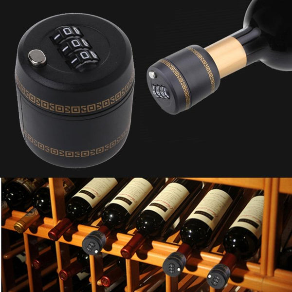 Bottle Stoppers Wine Bottle Password Lock Drink Stopper Novelty Gift