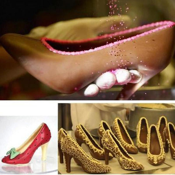 3D Chocolate Mini High Heel Shoes Mould Cake Decorating Tools Mold