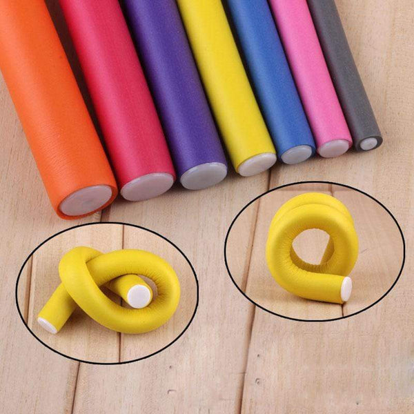 Rollers & Curlers 10Pcs Flexible Heatless Hair Curler Diy Curling Style