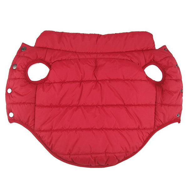 Dog Clothing & Shoes Red / Blue Brown Winter Pet Dog Jacket With Soft Lining And Clips