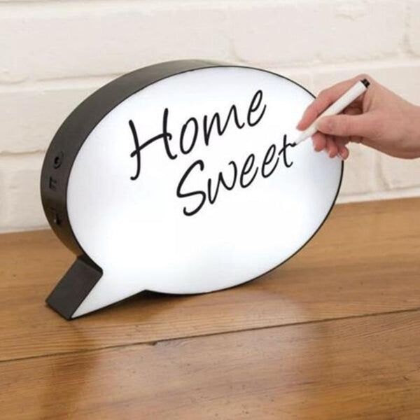 Lamps Speech Bubble Light Box Home Decor Night