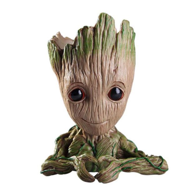 Planters & Vases Little Cute Groot Flowerpot Pen Holder Tree Man Indoor Plant